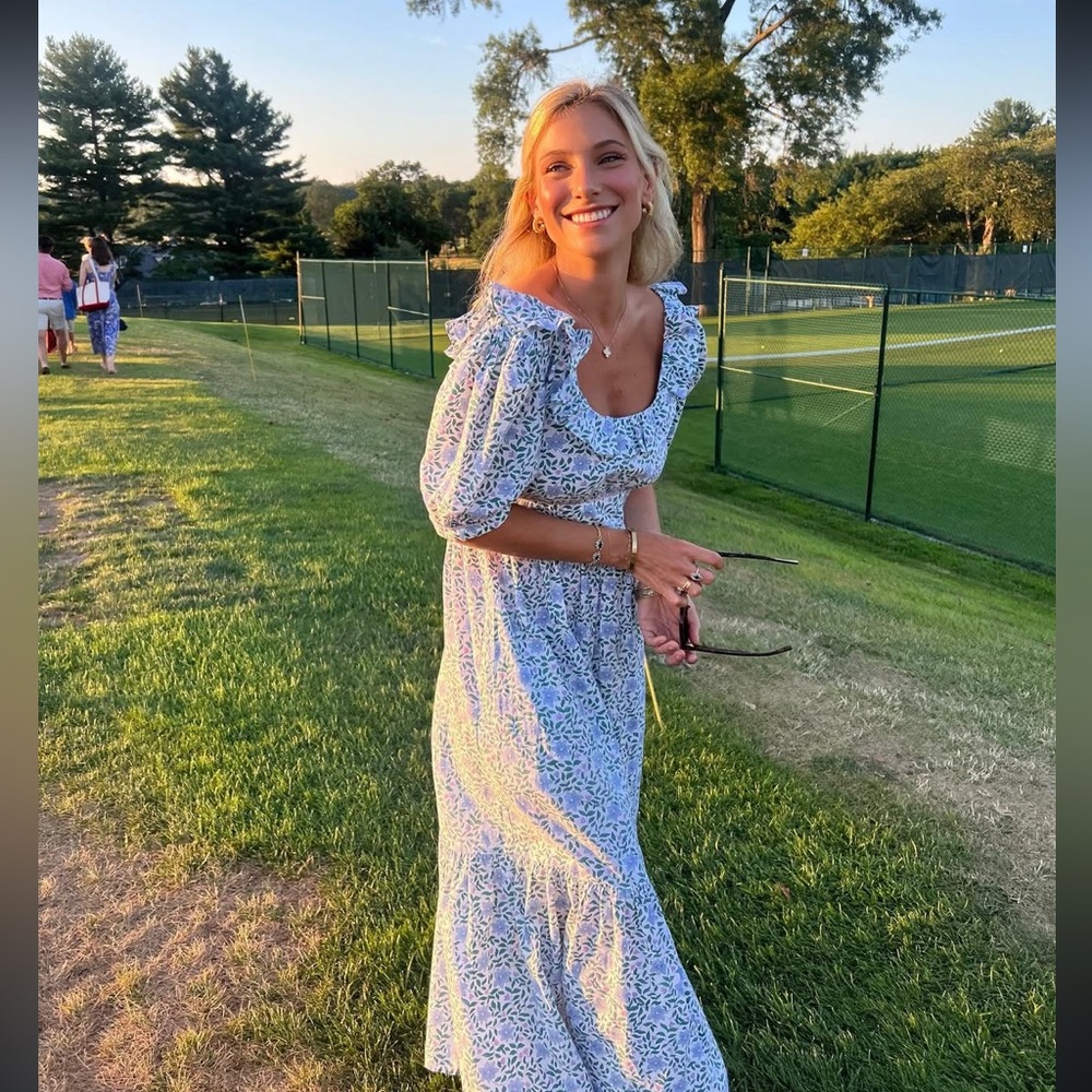 Floral Blue Dress